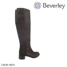 Botas da mulher quente atacado genuíno botas de couro preto do exército 2015 novas mulheres botas de design para o inverno